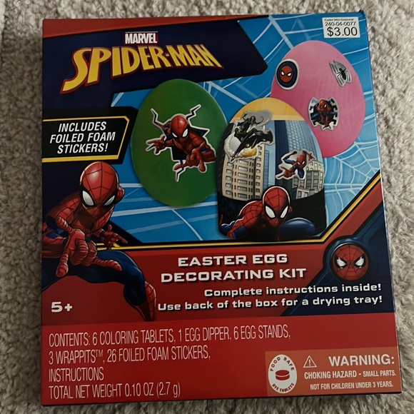 NWT 2pc Peep & Spider-Man Egg Decorating Set - Picture 4 of 5